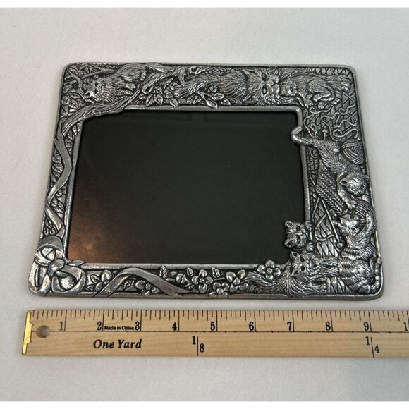 Vintage Arthur Court Pewter Picture Frame Cats Kittens for 4.5x6.5 in - Picture 10 of 12